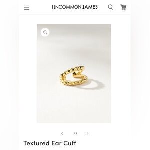 Gold Textured War Cuff